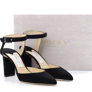 Authentic Jimmy Choo 65mm Kambree Black Suede